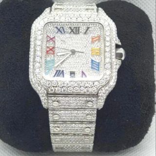 Trending VVS Lab Grown Diamond Studded Iced Out Diamond Watch for Men Best Fashion Jewelry