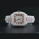 High Quality Custom Watch for Men Iced out Lab Grown Diamond Studded Watch Hip Hop Diamond Jewelry