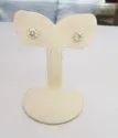 New Gold Round Moissanite Studs