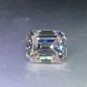 Colorless Emerald Moissanite Stone