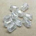 Colorless Emerald Moissanite Stone