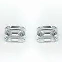 White Emerald Cut Loose Moissanite Stone