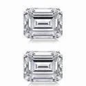 White Emerald Cut Loose Moissanite Stone