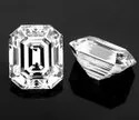 White Emerald Cut Loose Moissanite Stone
