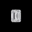 White Emerald Cut Loose Moissanite Stone