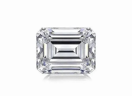 White Emerald Cut Loose Moissanite Stone