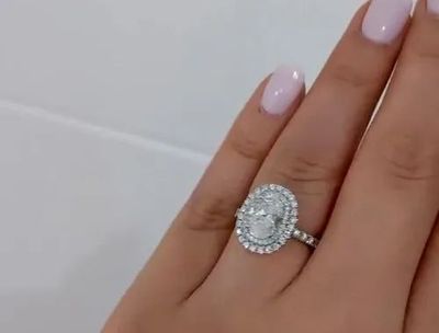 Moissanite White Ring