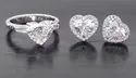 Emerald Pear Moissanite Ring