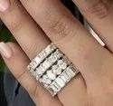 Fancy Cut Moissanite Bands