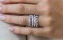 Fancy Cut Moissanite Bands