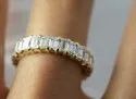 Fancy Cut Moissanite Bands