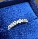 Fancy Cut Moissanite Bands