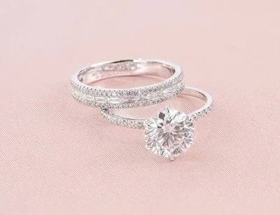 Heart Moissanite Ring