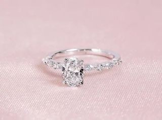 Moissanite White Ring
