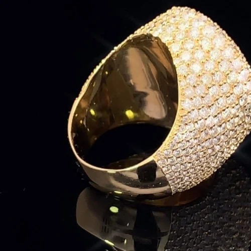 Custom Design Available Hip Hop 925 Silver Rings Iced Out Jewelry Men Moissanite Rings