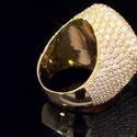Custom Design Available Hip Hop 925 Silver Rings Iced Out Jewelry Men Moissanite Rings