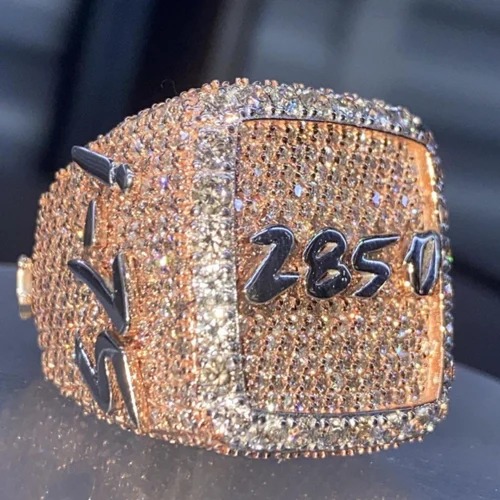 Iced Out Pass Diamond Tester Jewelry Men 925 Sterling Silver Vvs Moissanite Hip Hop Diamond Ring