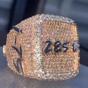 Iced Out Pass Diamond Tester Jewelry Men 925 Sterling Silver Vvs Moissanite Hip Hop Diamond Ring