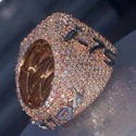 Iced Out Pass Diamond Tester Jewelry Men 925 Sterling Silver Vvs Moissanite Hip Hop Diamond Ring
