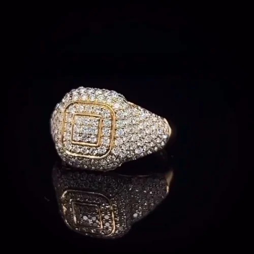 Iced Out Pass Diamond Tester Jewelry Men 925 Sterling Silver Vvs Moissanite Hip Hop Diamond Ring