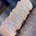 Custom Luxury Hip Hop Rapper 925 Sterling Silver Vvs Iced Out Diamond Ring Multi Finger Ring