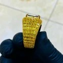 Top quality Shining Jewelry 925 Sterling Silver Heart Shape Ring Custom Hip Hop Rapper Vvs Iced Out