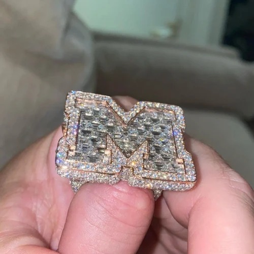 Wholesale Factory Price Moissanite Jewelry 925 Silver Iced Out Diamond Men Rings Hip Hop