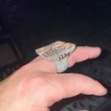 Wholesale Factory Price Moissanite Jewelry 925 Silver Iced Out Diamond Men Rings Hip Hop