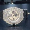 Moissanite Studded Diamond Watch