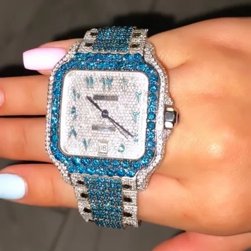 Best Quality VVS Moissanite Diamond Watch Fashion Jewelry Iced Out Diamond Watch