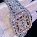Best Quality Fully Customized Iced Out Diamond Moissanite Watch for Men Hip Hop Diamond