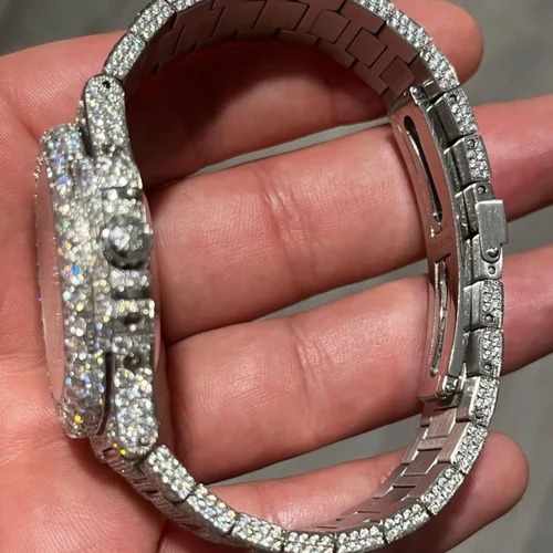 Best Quality Fully Customized Iced Out Diamond Moissanite Watch for Men Hip Hop Diamond Jewelry