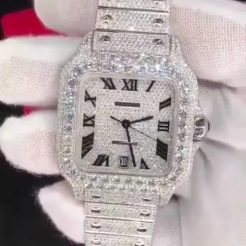 Best Quality VVS Moissanite Diamond Watch Fashion Jewelry Iced Out Diamond Watch