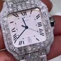 High Quality DEF Moissanite Diamond Watch Colorless Diamond Hip Hop Style Diamond Watch