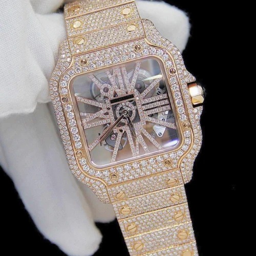 Best Quality VVS Moissanite Diamond Watch Fashion Jewelry Iced Out Diamond Watch
