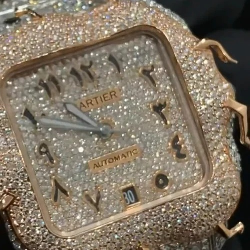 Top Quality Moissanite Diamond Watch on Factory Price DEF Moissanite Diamond Iced Out Watch