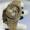Best Selling Customized Iced Out Moissanite Watch Stainless Steel Best Quality Diamond Watch for Men