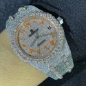 Good Quality Hip Hop Customized Iced out Moissanite Diamond Watch for Men VVS Diamond Watch Gift