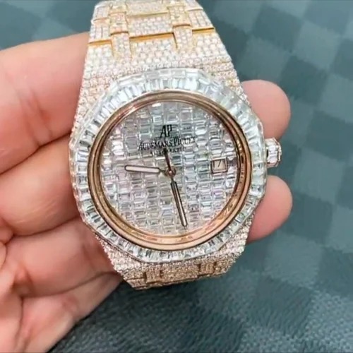 Good Quality Iced out Moissanite Watch colorless Diamond watch for men Best Quality Wholesale Price