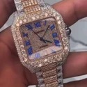 Good Quality Iced Out Moissanite Watch for Men VVS Diamonds Best Fashion Jewelry Gift