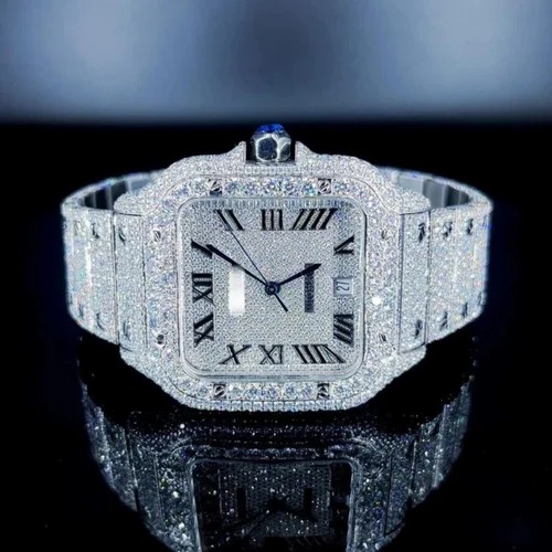 Good Quality Iced Out Moissanite Watch for Men VVS Diamonds Best Fashion Jewelry Gift