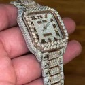 High Quality Custom Watch for Men Iced out Moissanite Diamond Studded Watch Hip Hop Diamond Jewelry