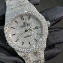 High Quality DEF Lab Moissanite Diamond Watch Colorless Diamond Hip Hop Style Diamond Watch