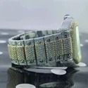 High Quality DEF Lab Moissanite Diamond Watch Colorless Diamond Hip Hop Style Diamond Watch
