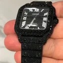 High Quality DEF Lab Moissanite Diamond Watch Colorless Diamond Hip Hop Style Diamond Watch