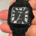 High Quality DEF Lab Moissanite Diamond Watch Colorless Diamond Hip Hop Style Diamond Watch