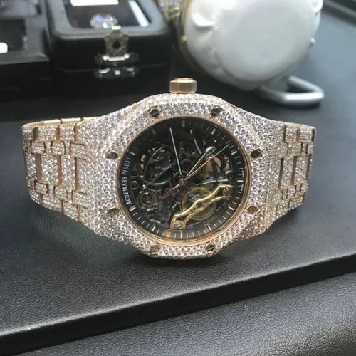Best Quality Fully Customized Iced Out Diamond Moissanite Watch for Men Hip Hop Diamond Jewelry