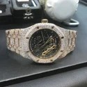 Best Quality Fully Customized Iced Out Diamond Moissanite Watch for Men Hip Hop Diamond Jewelry