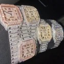 High Quality Fully Customized Iced Out Diamond Moissanite Watch for Men Hip Hop Diamond Jewelry