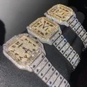 High Quality Fully Customized Iced Out Diamond Moissanite Watch for Men Hip Hop Diamond Jewelry